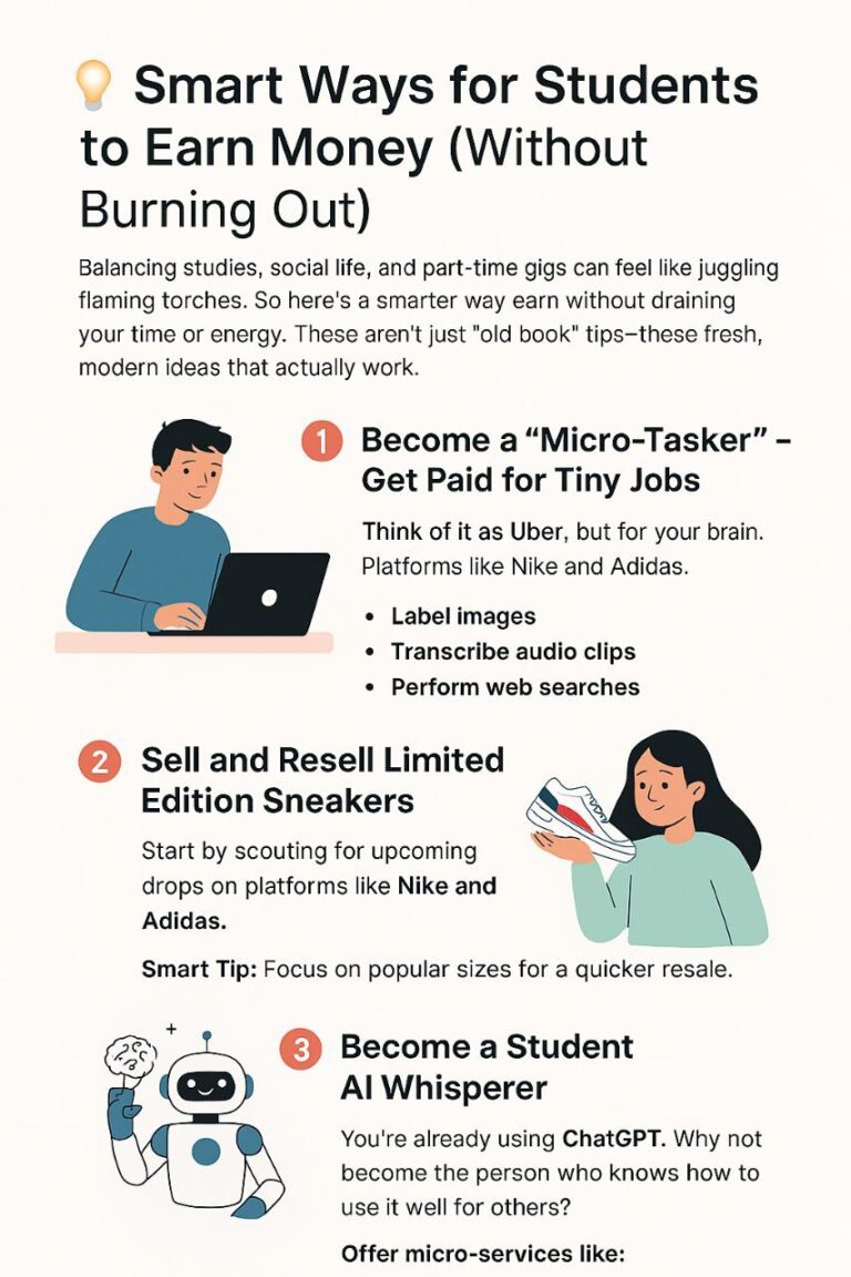 Smart ways for students to earn money using modern ideas