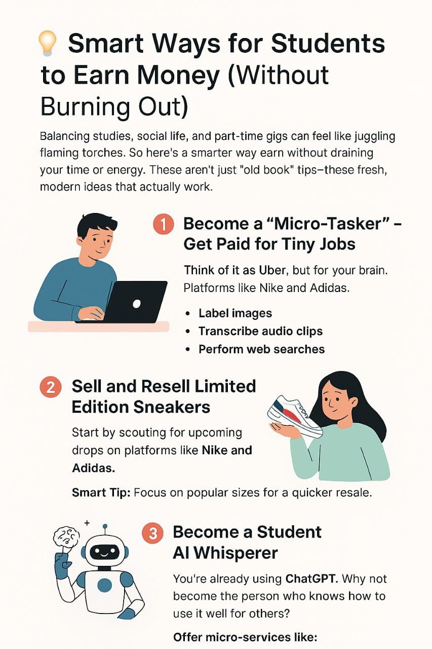 Smart ways for students to earn money using modern ideas