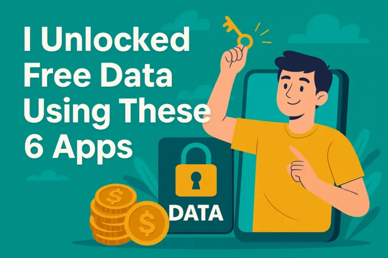 Illustration showing how to unlock free mobile data using simple tricks