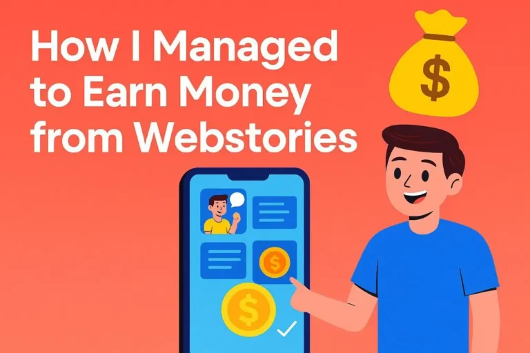 Best way to earn money from webstories in 2025 – featured image with eye-catching