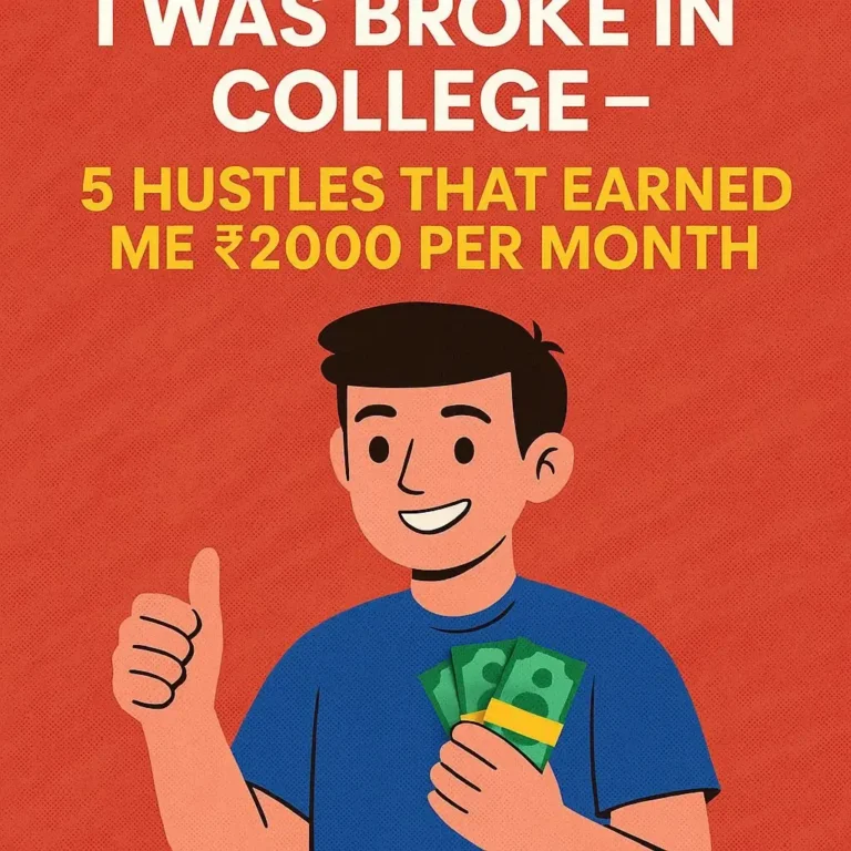 5 Real Hustles That Earned Me 2000 Per Month in College (No Investment Needed)